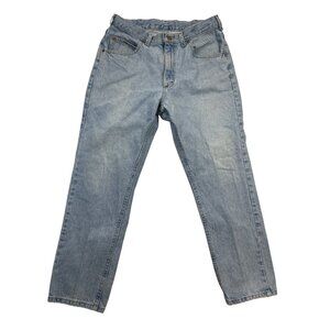L.L. Bean Jeans Mens 34x29 Blue Denim Double L‎ Classic Fit Straight